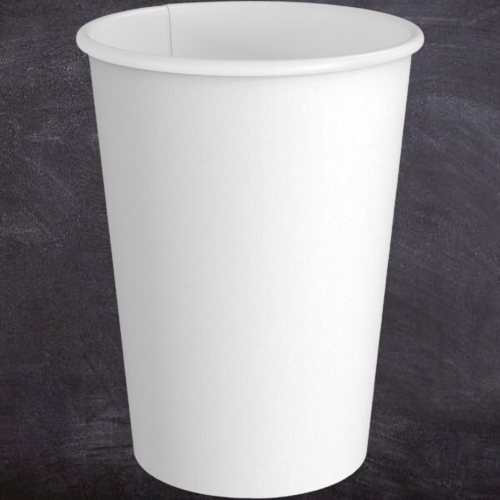 white paper cup 12oz	